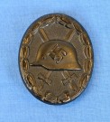  Wound Badge in Black 1939 maker marked 3 in square - Rare Deumer variation thumbnail