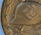  Wound Badge in Black 1939 maker marked L/16 thumbnail