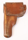 Luftwaffe P.37 (u) Femaru Holster in Leather. Maker Marked hsy and Luftwaffe Amt thumbnail