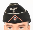 Heer Black Panzer Officers Side Cap with Pink soutache thumbnail