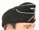 Heer Black Panzer Officers Side Cap with Pink soutache thumbnail