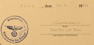 Heldentod Urkunde 23.08.1943 for Leutnant zu See Erwin Scholz, Oslo 29.08.1943 thumbnail