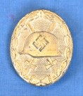 Wound Badge in Silver 1939 Maker Marked 107 thumbnail