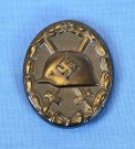  Wound Badge in Black 1939 maker marked L/16 thumbnail