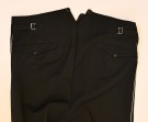Allegmeine SS or SS-VT Black, White Piped Straight Trousers thumbnail